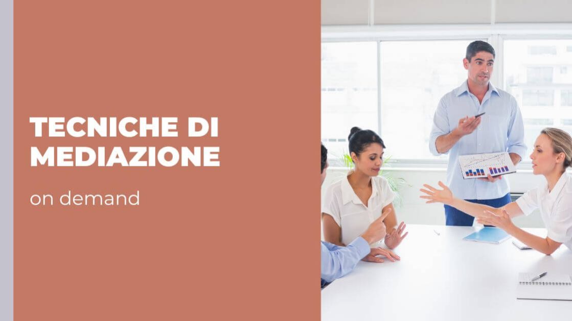 Corso online Tecniche di mediazione