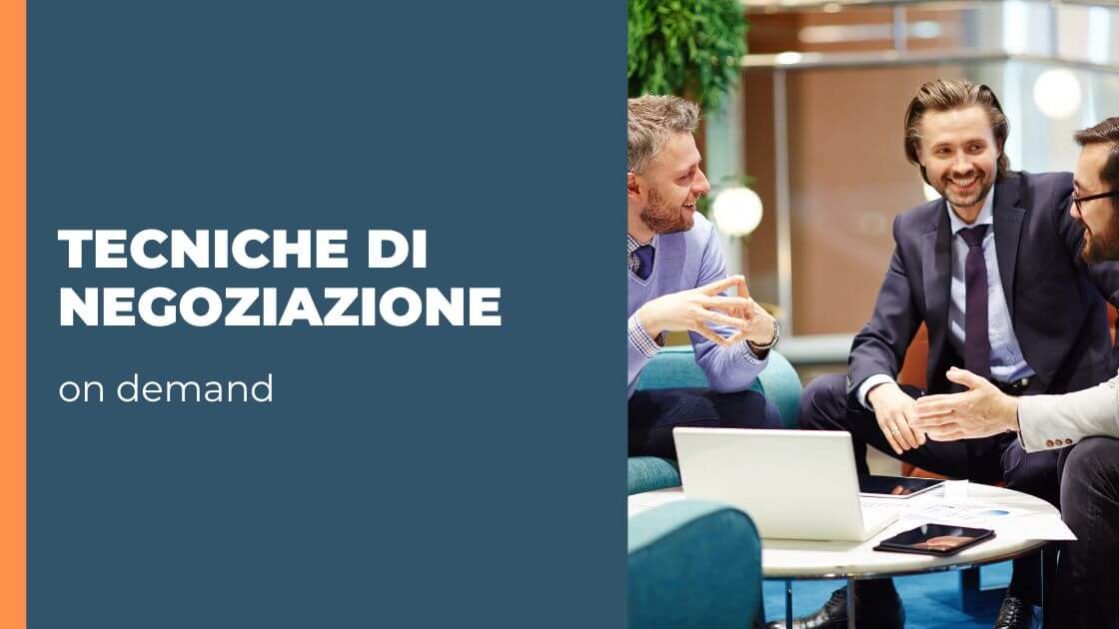 Corso online Tecniche di negoziazione
