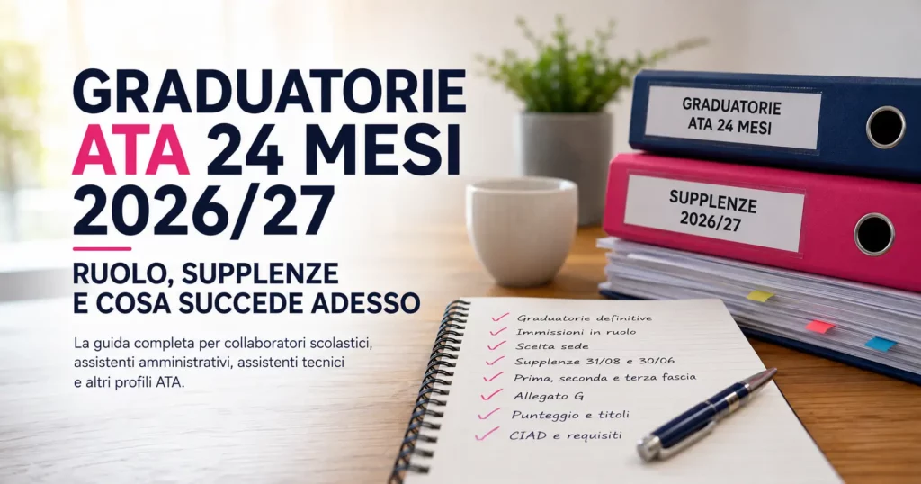 Graduatorie ATA 24 mesi 2026