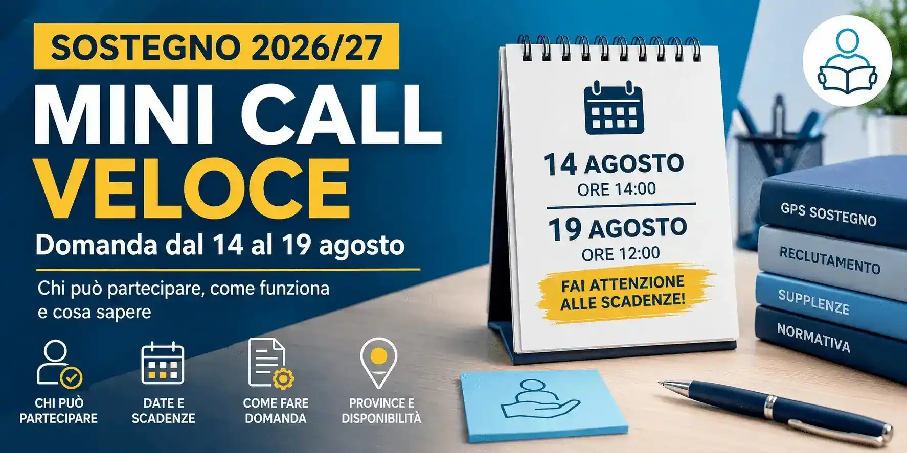 mini call veloce sostegno 2026